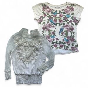 Mia Joy (Jofilie) Floral and Embroidered Kids Tops - size 6